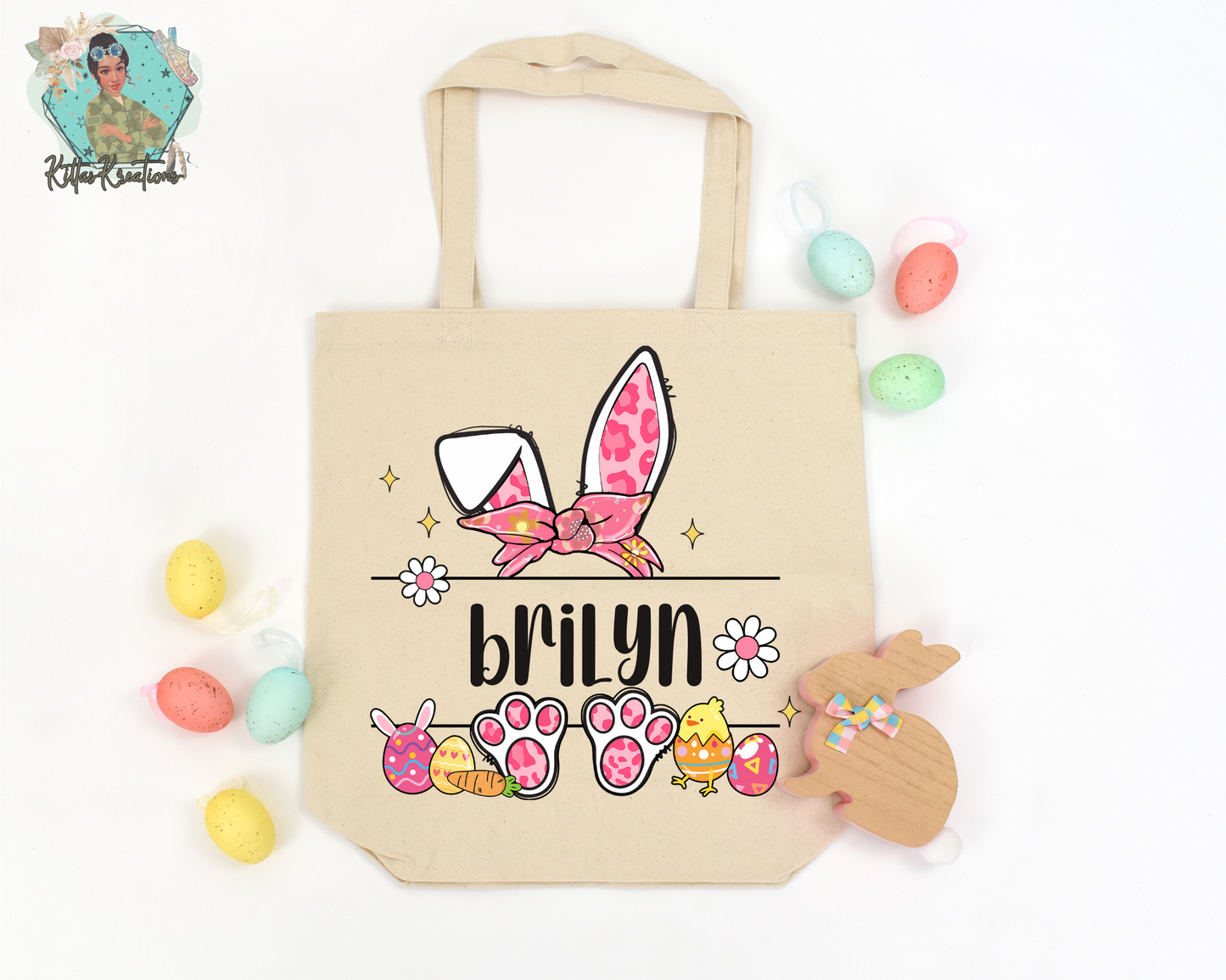 Girls Easter Tote